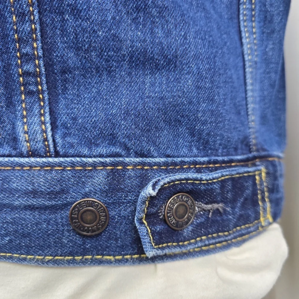 Levi's Men's Trucker Jacket Type III Indigo Blue Wash - Size Medium 72334-4216 - Picture 5 of 12